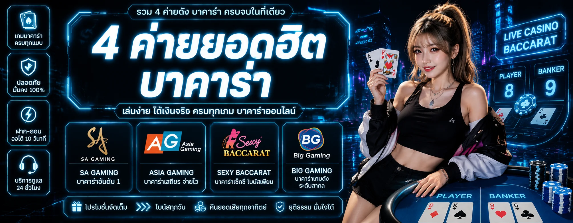 คาสิโนออนไลน์ MEWA88 บาคาร่าสดถ่ายทอดตรง รูเล็ต ไพ่สด